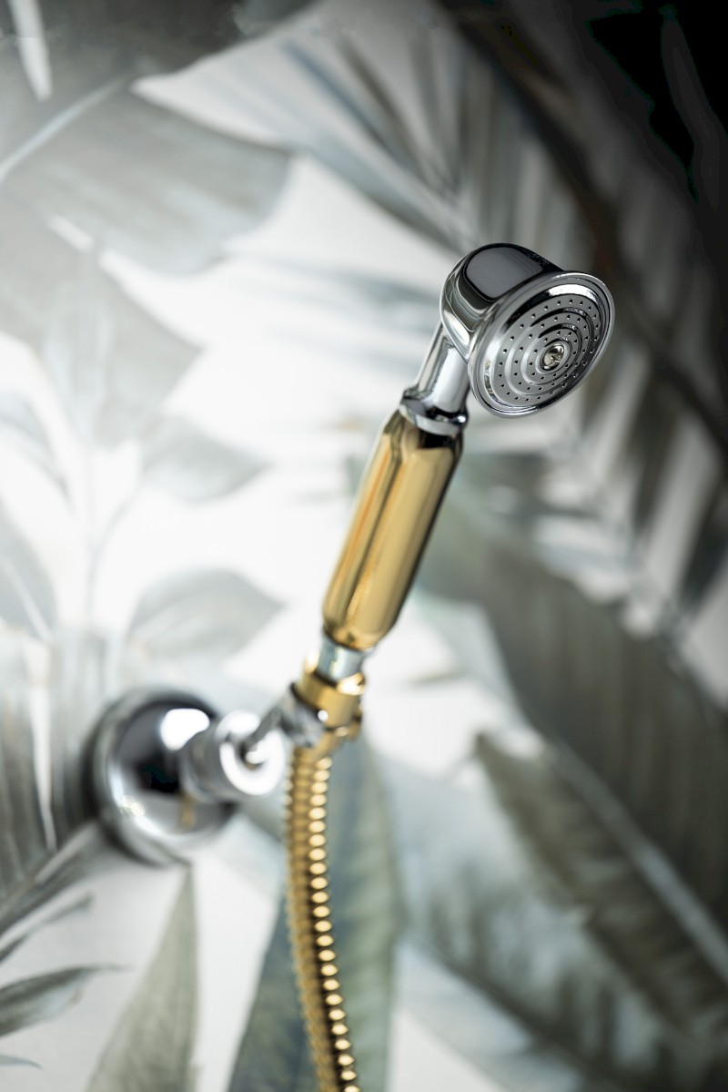 ANTEA nástěnná vanová baterie kompletní, chrom/zlato 3012