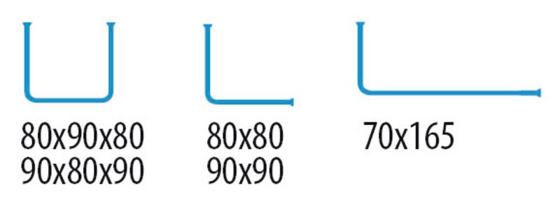 Rohová univerzální sprchová tyč, chrom 59500