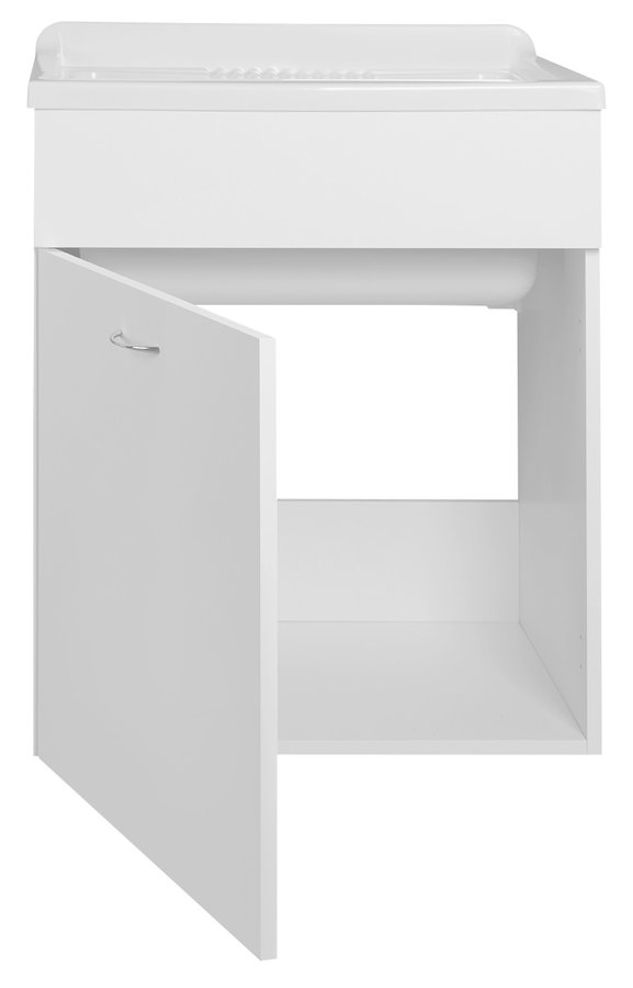Skříňka pod výlevku 59,5x70x49,4cm, bílá 57035