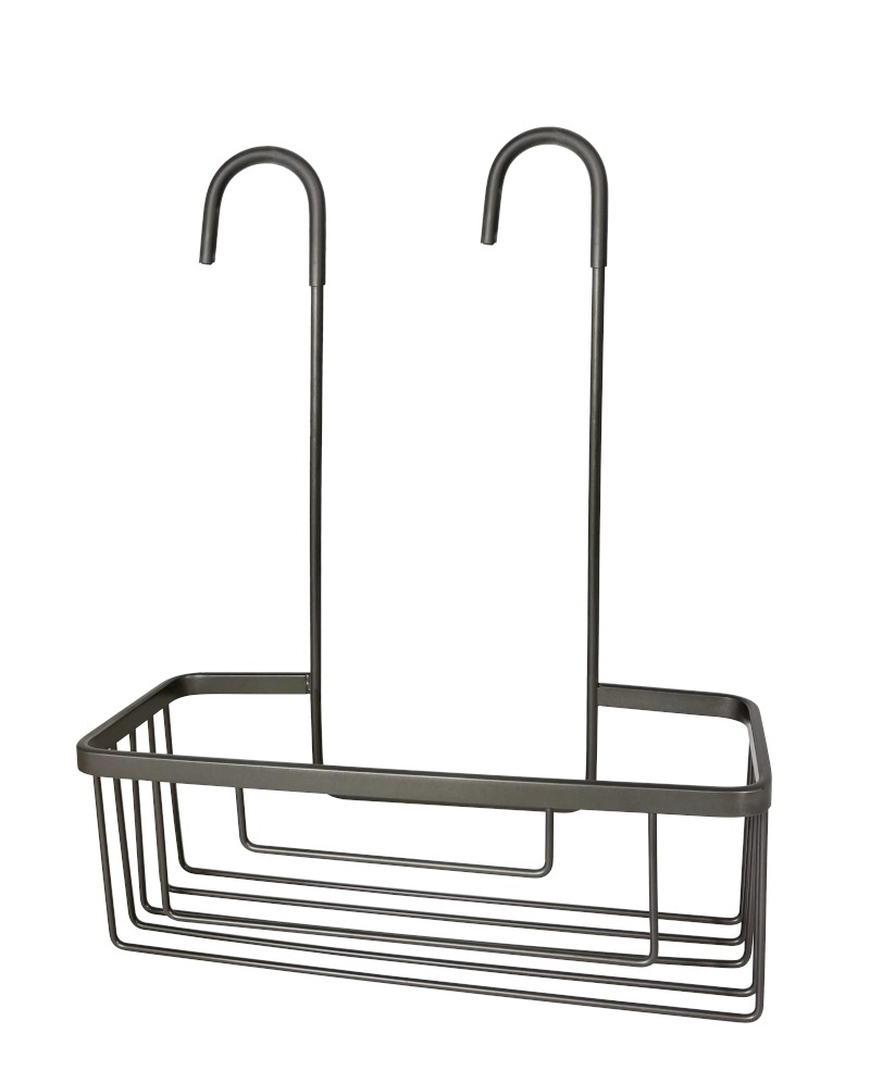 SMART police do sprchy závěsná, na baterii, 300x375x120 mm, gun metal 248981