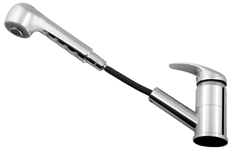 KASIOPEA stojánková dřezová baterie s výsuvnou sprškou, chrom 1107-70