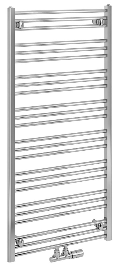 ALBRECHT otopné těleso 600x1250 mm, středové připojení, chrom 600.117.1