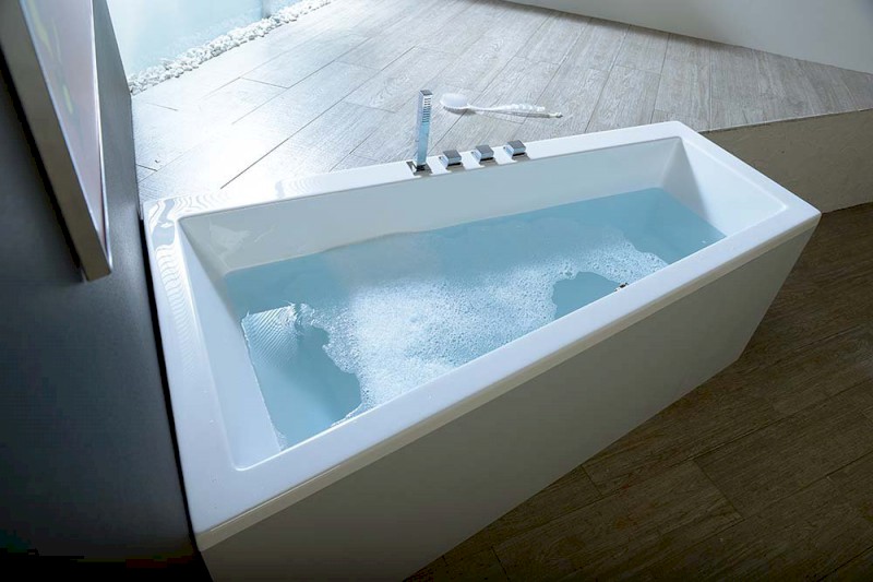 ANDRA L asymetrická vana 160x90x45cm, bílá 81521