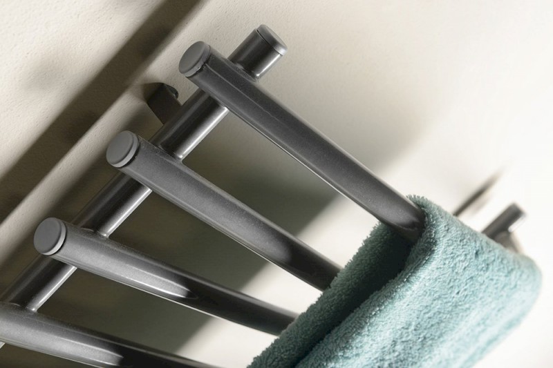 SUCH elektrický sušák ručníků, 570x465mm, 72W, šedý hliník-metalíza (RAL9007) SU210A