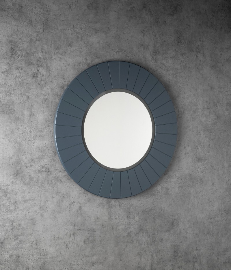 LUMIRO STRIP kulaté zrcadlo s LED osvětlením v rámu ø 90cm, siena LR950-4242S