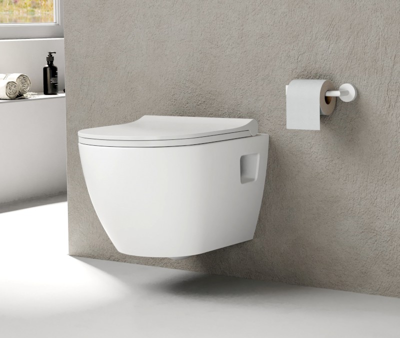 LUNA závěsná WC mísa, Vortex Rimless, 35,5x49cm, bílá 201.331.4