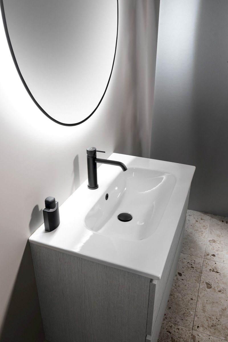 EZARA umyvadlová skříňka 69,8x52x46cm, bílá lesk EZ701-3030