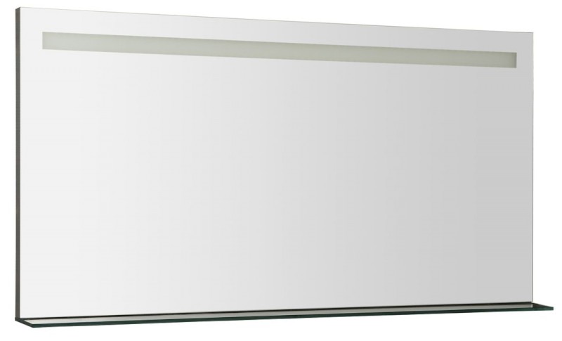 BRETO zrcadlo s LED osvětlením a policí 120x60,8cm BT120