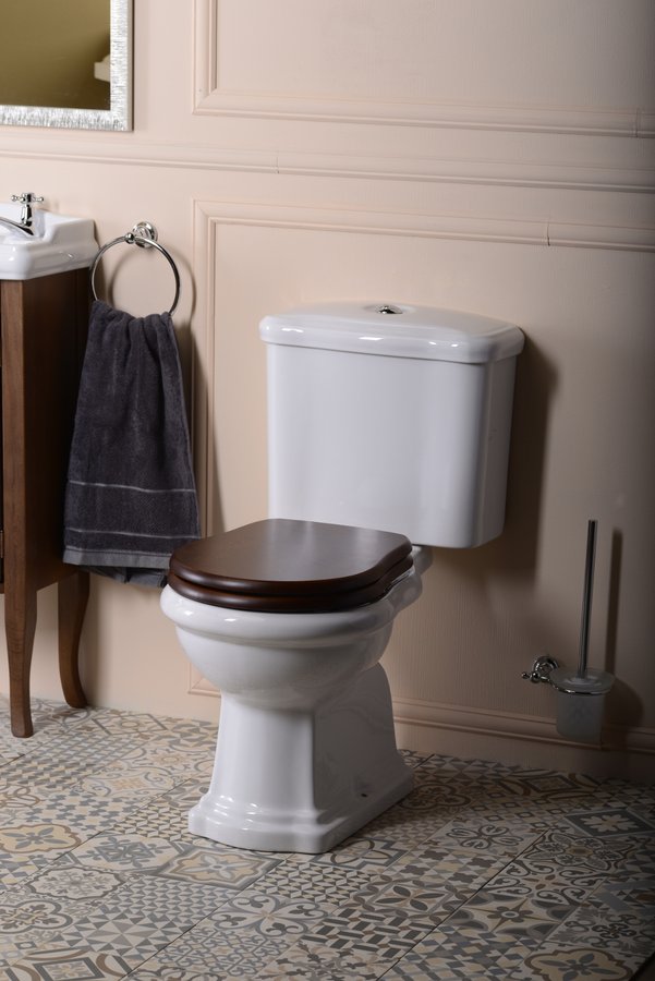 RETRO WC kombi mísa 38,5x72cm, zadní odpad, bílá 101301