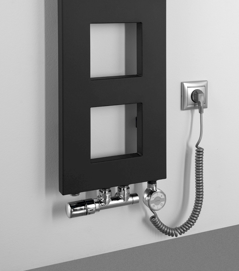 BLOCK otopné těleso 280x1330 mm, černá mat IR181