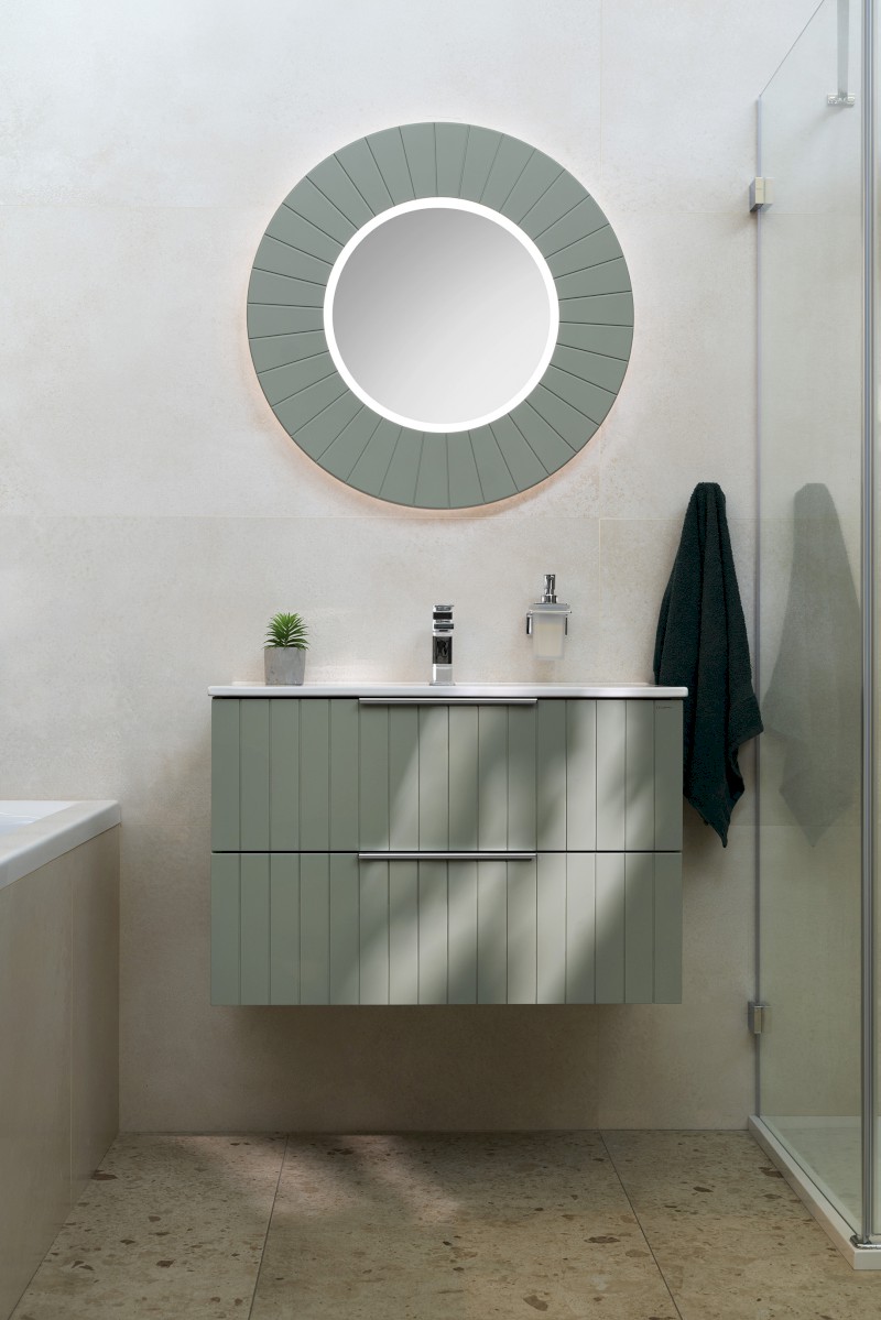 CIRASA STRIP umyvadlová skříňka 69,8x52x46cm, verde CR701-4444S