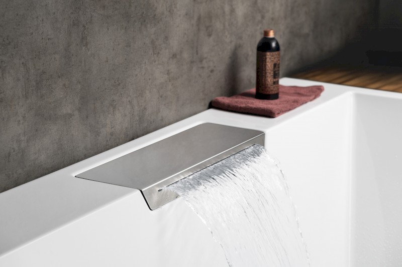 CAME FALLS čtvercová vana s konstrukcí 175x175x50cm, bílá 23611F