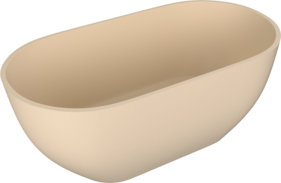 REDUTA volně stojící vana litý mramor 150x75x58cm, béžová mat 71843.81