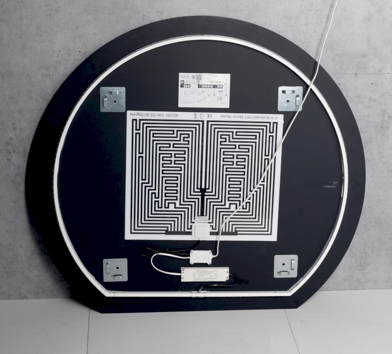DARA CUT zrcadlo s LED podsvícením 20W, ø 100x90cm, topná fólie 34900CI