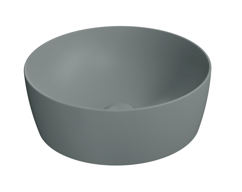 NUBES keramické umyvadlo na desku průměr 40cm, agave mat 903904