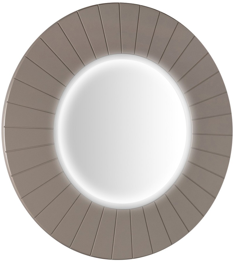 LUMIRO STRIP kulaté zrcadlo s LED osvětlením v rámu ø 90cm, agila LR950-4343S