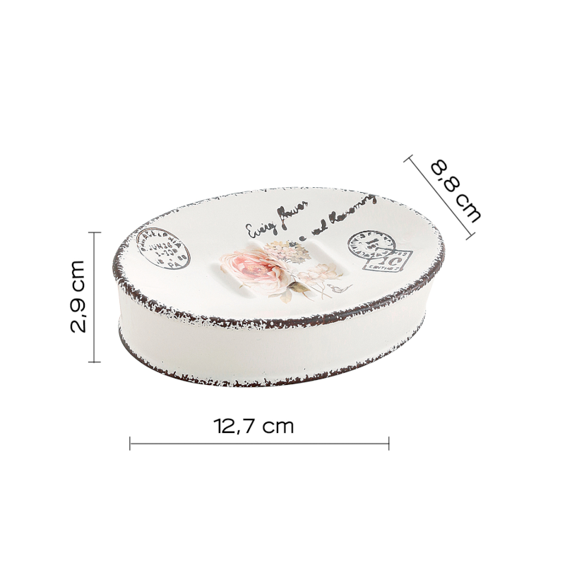 CLOTHILDE mýdlenka na postavení, keramika CI1102