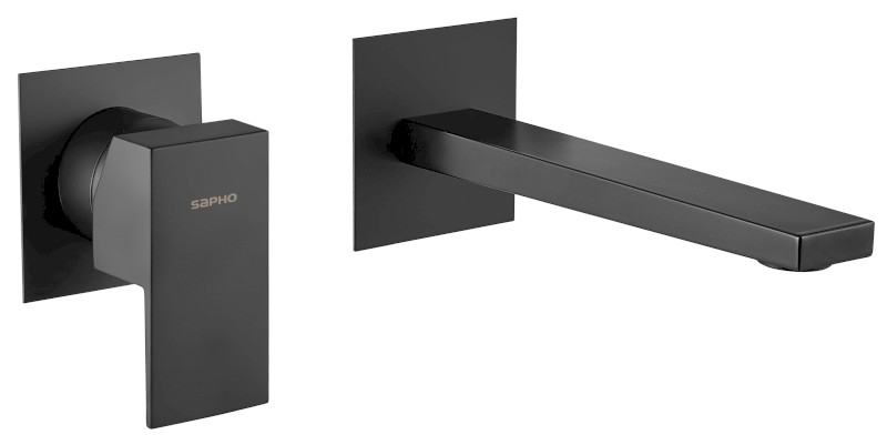 SPECTRE podomítková dvouprvková umyvadlová baterie, černá mat 1102-78B