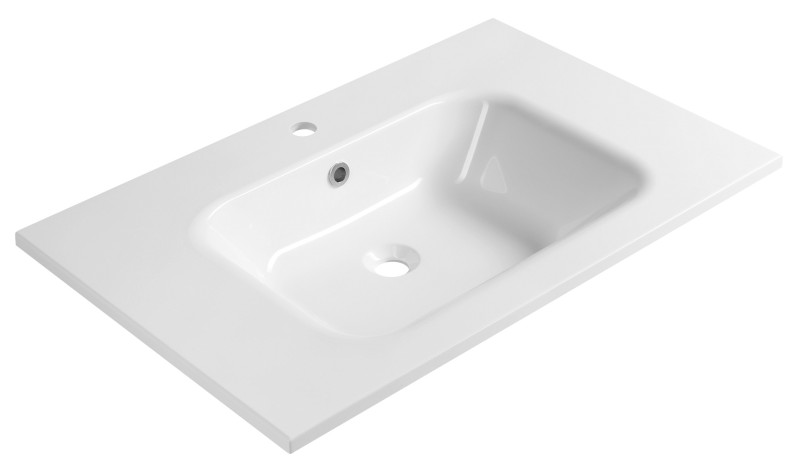 ARECA umyvadlo, litý mramor, 81x51,5cm, bílá AC081