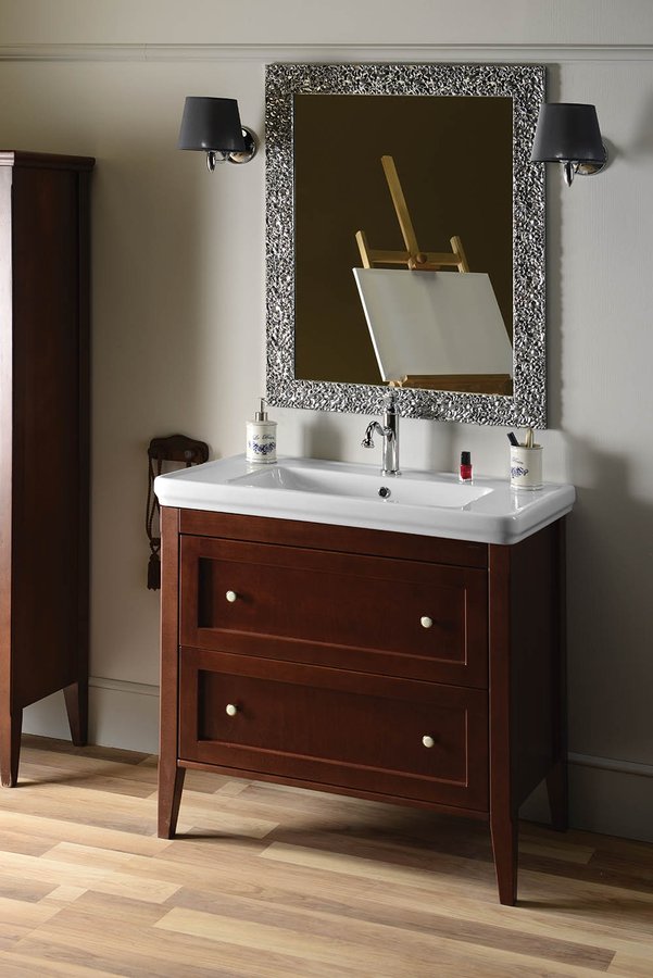 CROSS umyvadlová skříňka 85x81x47cm, 2x zásuvka, buk CR391