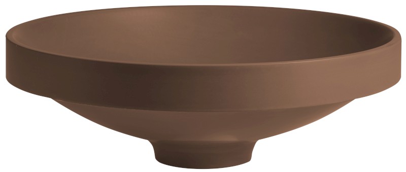 VERTO umyvadlo zápustné, litý mramor, průměr 40,5cm, hnědá mat 15121.71