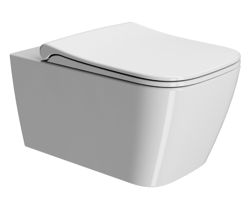 NUBES WC sedátko, Soft Close, Quick Release, bílá/chrom MS96C11