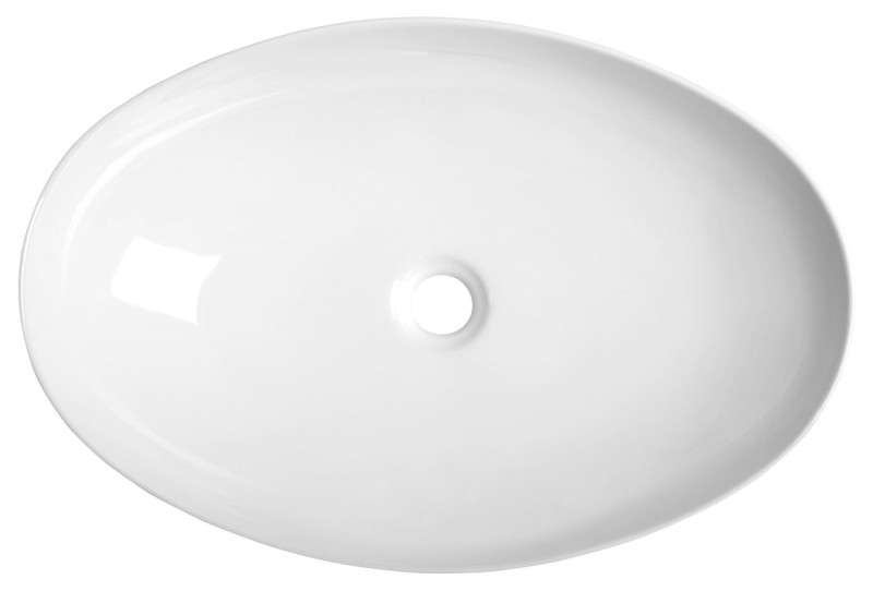 PERA keramické umyvadlo na desku, 62,5x42cm, bílá AR457
