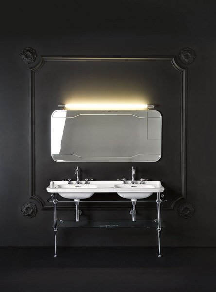 WALDORF keramické dvojumyvadlo 150x55cm, 6 otvorů, bílá 4143K1-3