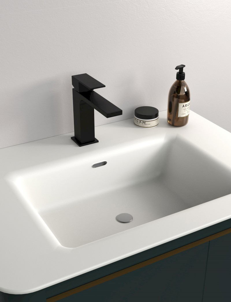 CUBEMIX stojánková umyvadlová baterie, černá mat CM002B