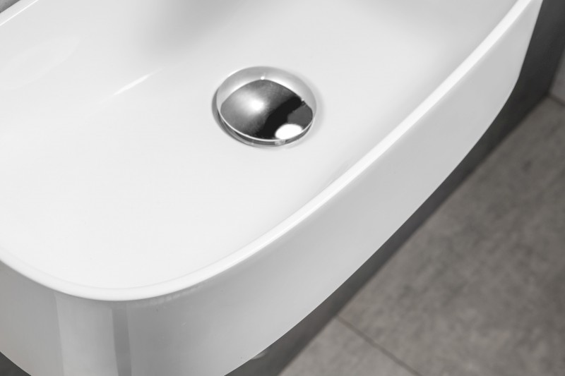 ALGA umývátko, litý mramor, 44x22cm, bílá AG440