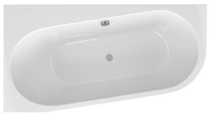 ASTRA WL MONOLITH asymetrická vana 160x85x60cm, bílá 30611M