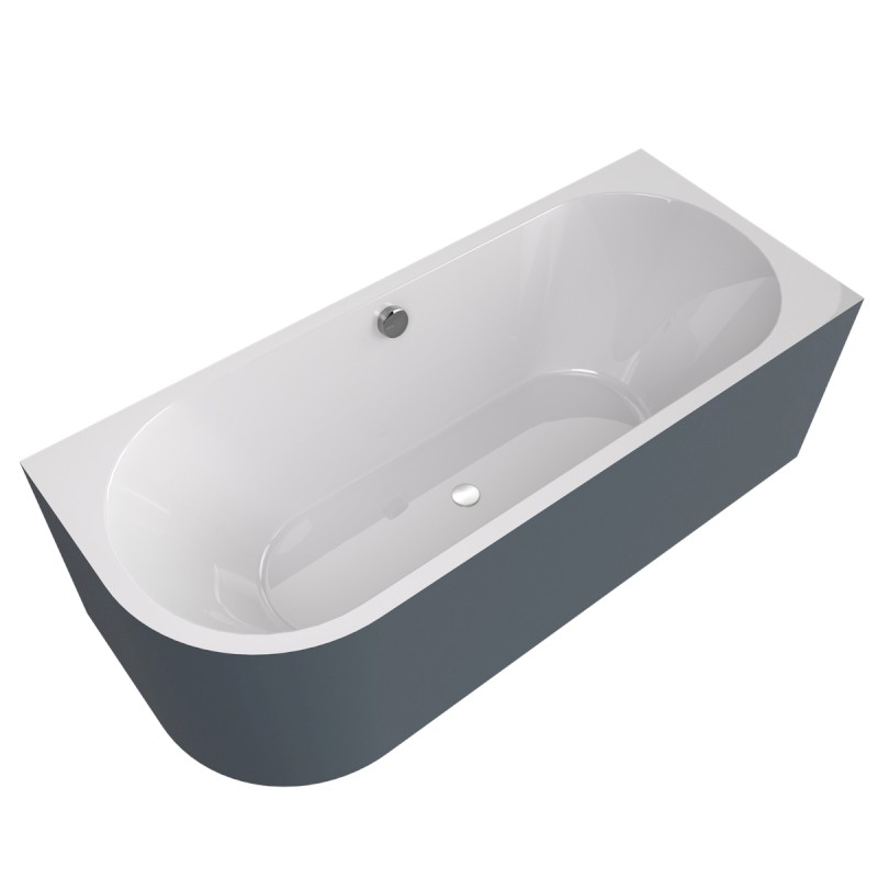 VIVA R MONOLITH asymetrická vana 180x75x60cm, bílá/siena 72129M.42