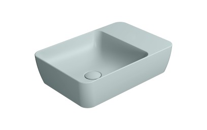 MODO keramické umyvadlo na desku 50x35cm, bez otvoru, ghiaccio mat 9884015