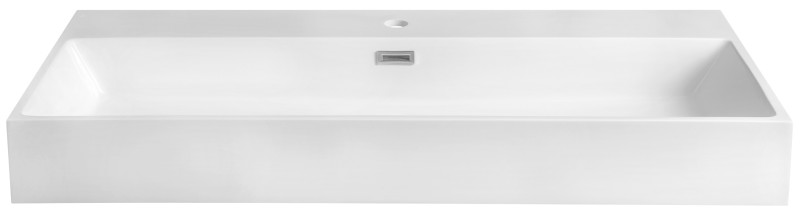 AQUATIC umyvadlo, litý mramor, 100x46cm, bílá AT100