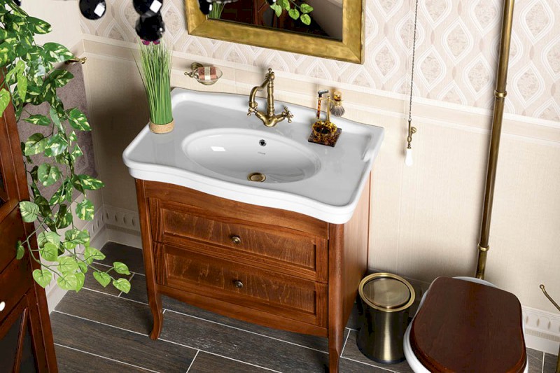 ANTIK keramické umyvadlo 80x50cm, bílá AN080