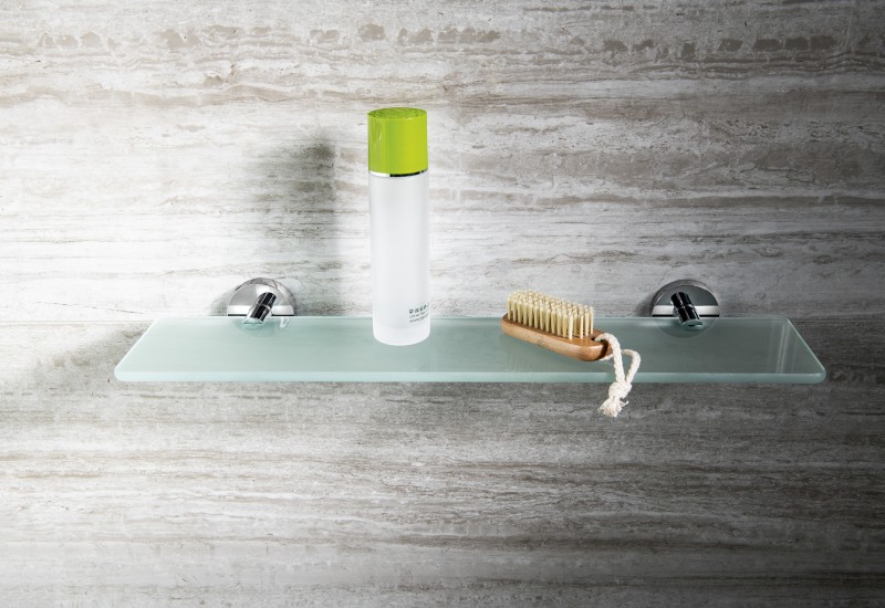 X-ROUND držáky skleněné poličky 8mm, chrom XR009