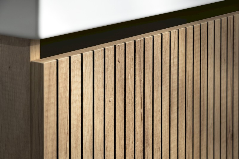 NELIO STRIP umyvadlová skříňka 76,5x44x49cm, 1x zásuvka, dub alabama NL080-2322