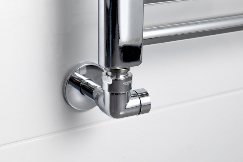 CORNER SIMPLY připojovací sada ventilů triaxiální, pravé provedení, chrom CP130S