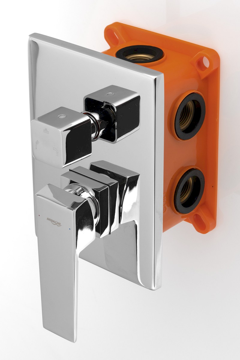 RITMO podomítková sprchová baterie, box, 3 výstupy, chrom RT043