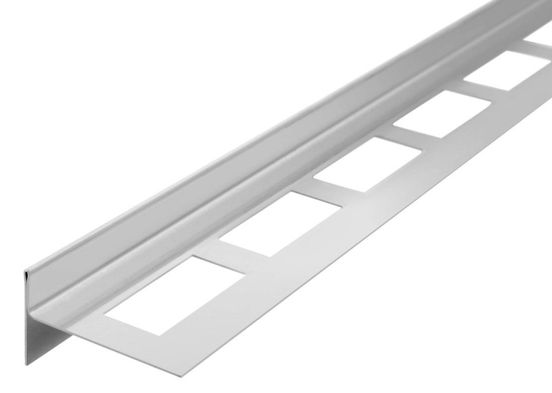 Spádová lišta, levá, výška 12mm, délka 1000mm, nerez mat SPD12-L