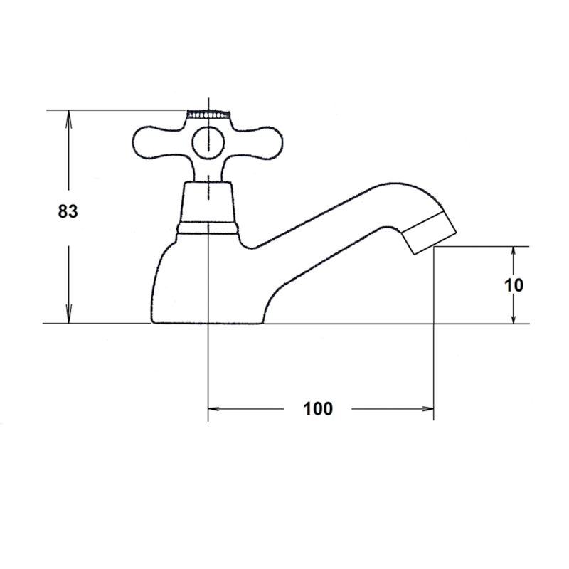 ANTEA stojánkový umyvadlový ventil, bronz 3206