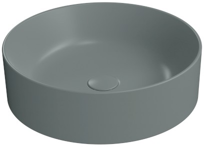 KUBE X keramické umyvadlo na desku, průměr 45cm, agave mat 942704