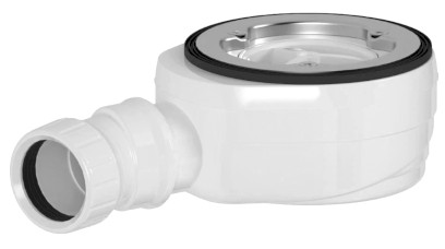 GELCO vaničkový sifon, průměr 90mm, DN40, nízký, pro vaničky s krytem SN90