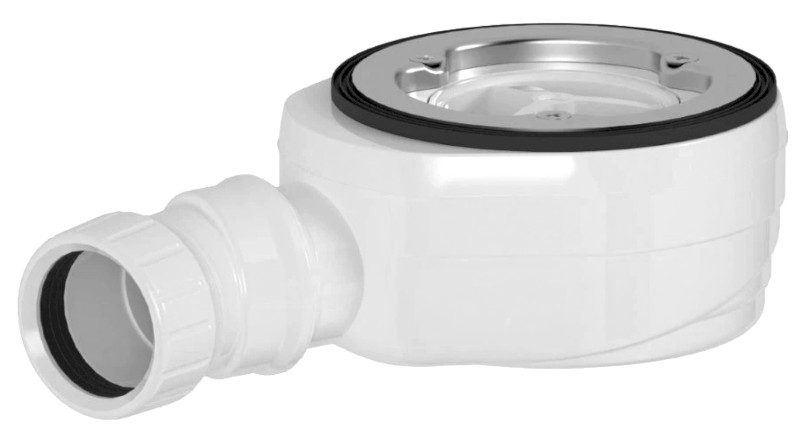 GELCO vaničkový sifon, průměr 90mm, DN40, nízký, pro vaničky s krytem SN90