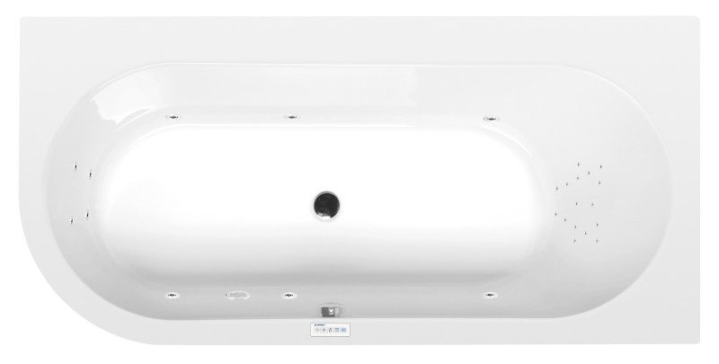 ASTRA R hydromasážní vana, 165x80x48cm, Highline Hydro, chrom 34611.5010
