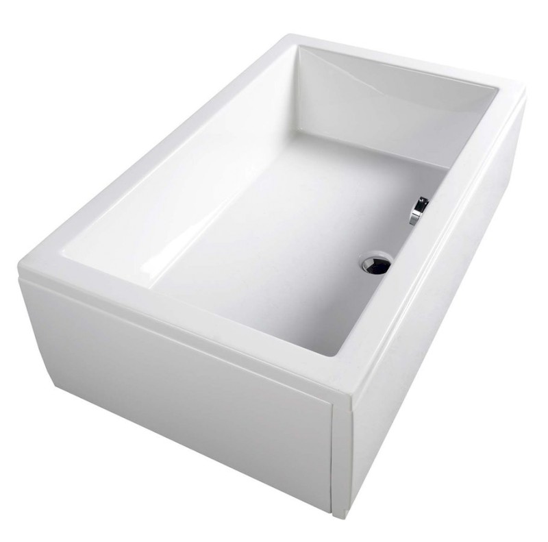 DEEP hluboká sprchová vanička s konstrukcí, obdélník 130x75x26cm, bílá 72943