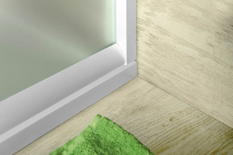 AMADEO posuvné sprchové dveře 1100 mm, sklo BRICK BTS110