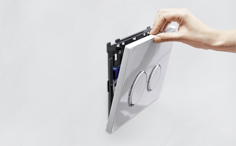 GEBERIT souprava s otvorem pro vhazování tablet, pro splach. nádržky Sigma 12cm 115.610.00.1