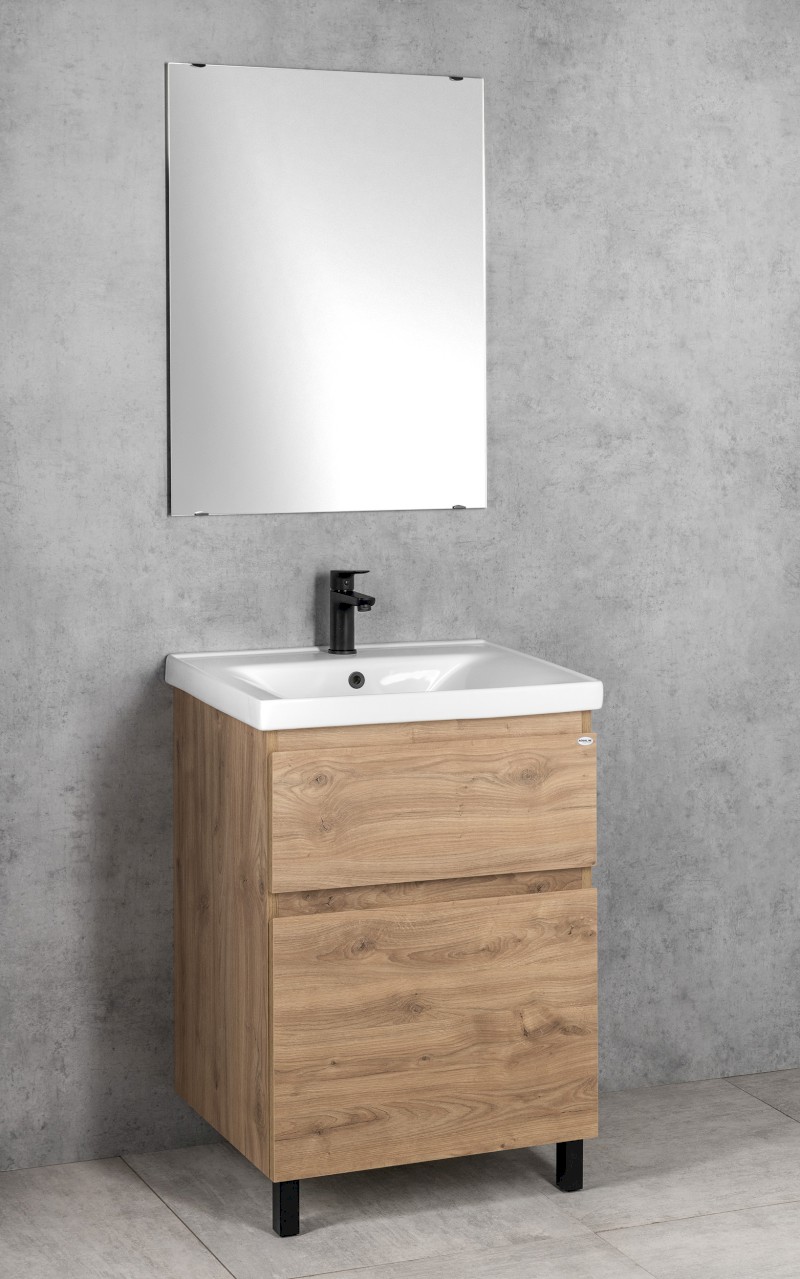 ALTAIR umyvadlová skříňka 57x72,5x45cm, dub emporio AI360