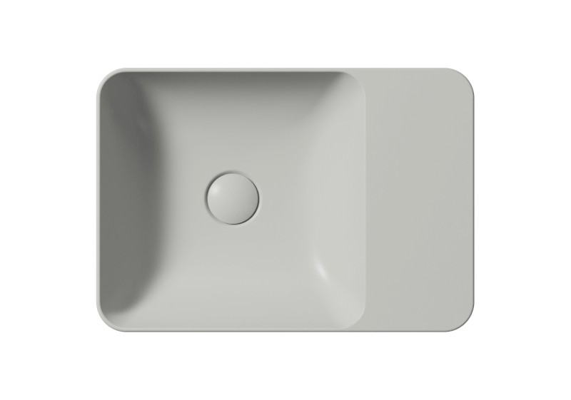 MODO keramické umyvadlo na desku 50x35cm, bez otvoru, cenere mat 9884017